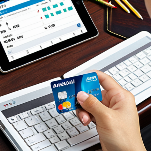 A modern Asian man or woman, mid-20s to 30s, sitting at a clean, well-lit desk, meticulously examining a credit card. A magnifying glass is held over the card's fine print, highlighting terms like "APR," "Annual Fee," and "Grace Period." A tablet or laptop beside them displays icons representing points, cashback, and travel benefits, with subtle Simplified Chinese characters for "积分" (points) and "免息期" (grace period) on the screen. The scene conveys diligence and smart financial planning.