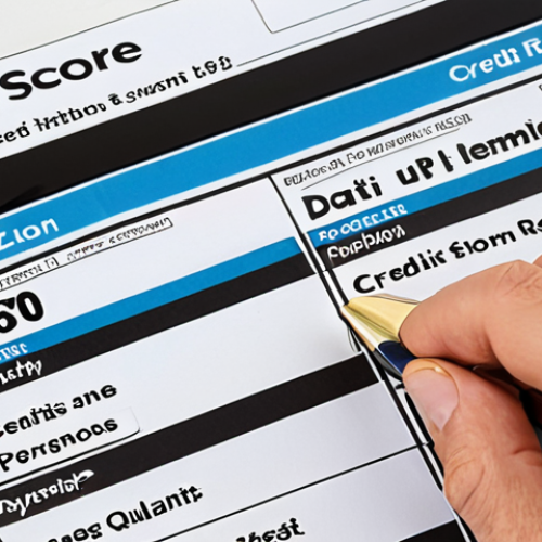 ** Credit score report showing key information like payment history, credit utilization, and personal details. Focus on clarity and data representation.

**