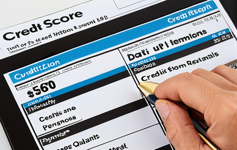 ** Credit score report showing key information like payment history, credit utilization, and personal details. Focus on clarity and data representation.

**